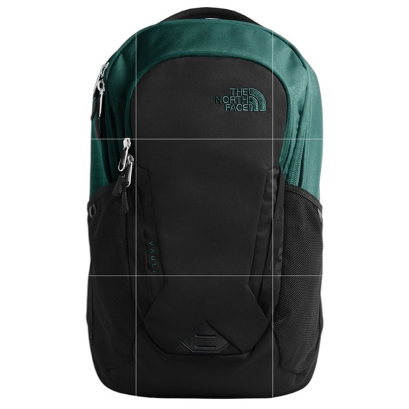 THE NORTH FACE VAULT BACKPACK BOTANICAL GARDEN GREEN AND BLACK